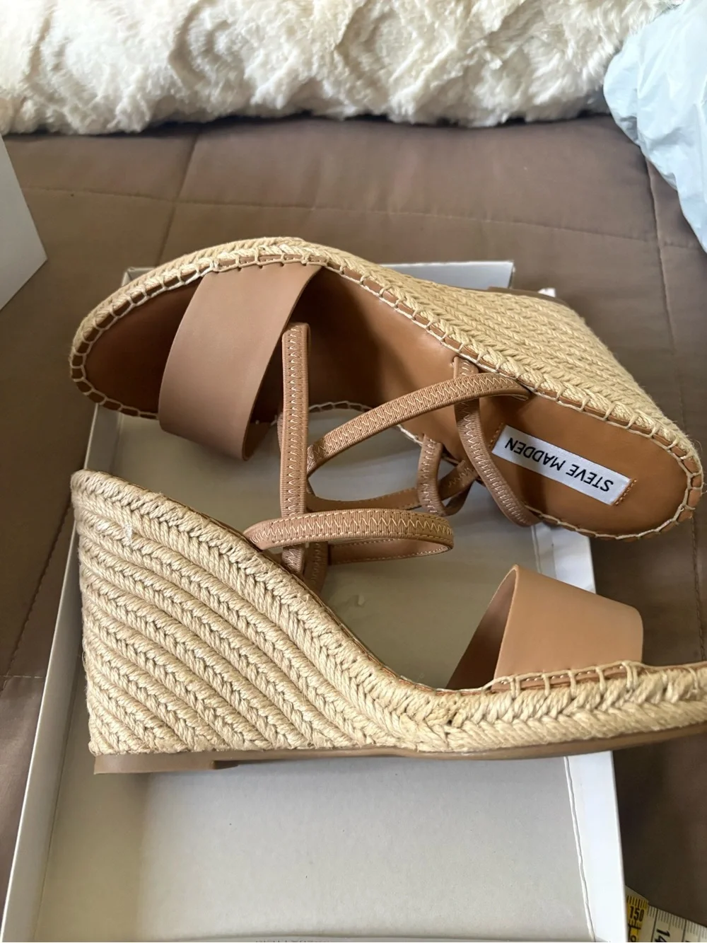 Steve Madden Tan Espadrille Slingback Sandals